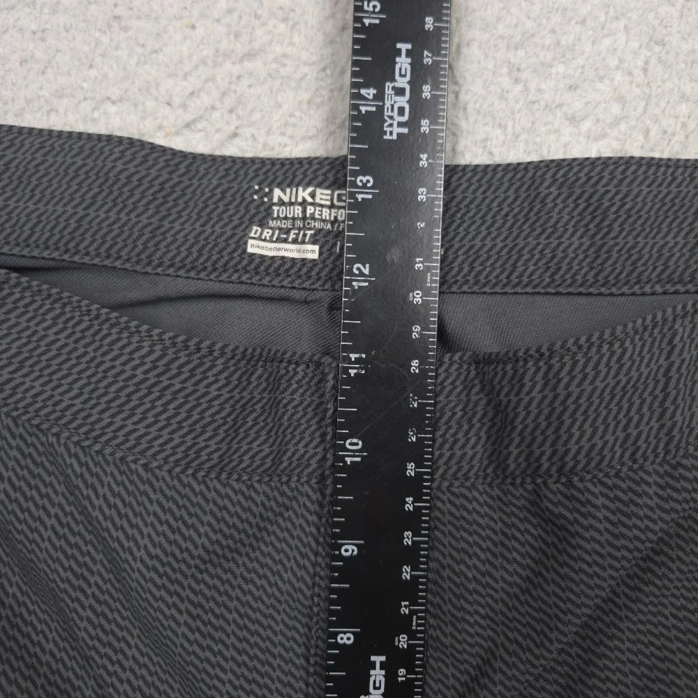 Nike Golf Tour Performance Dri-FIT Pants Mens 40x32‎ Gray Herringbone Stretch